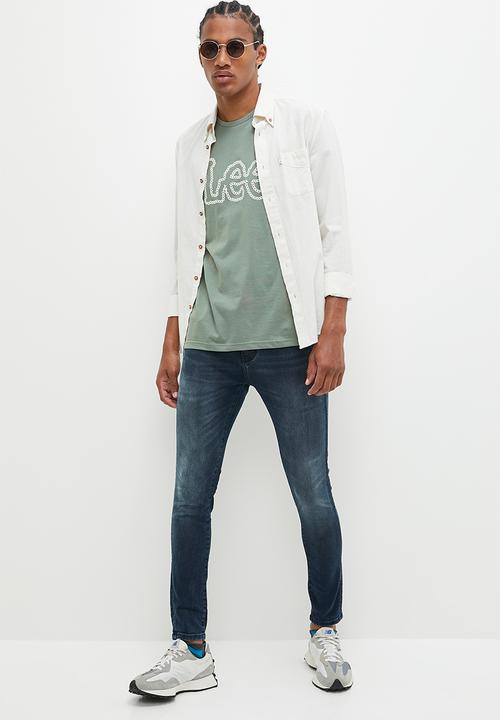 Lee  - X puff print t - laurel