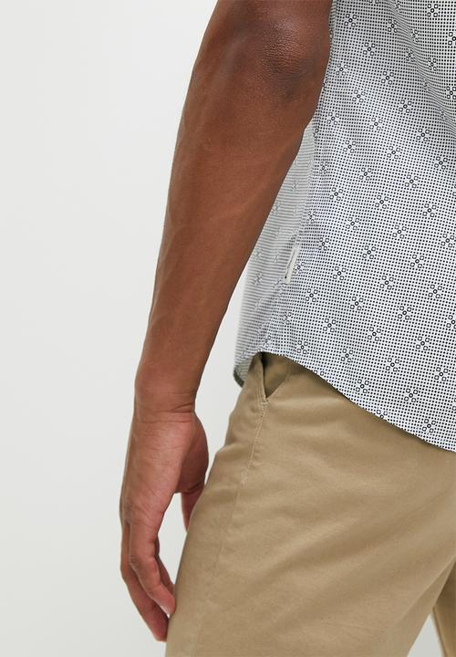Ben Sherman - Geo tile short sleeve shirt - indigo