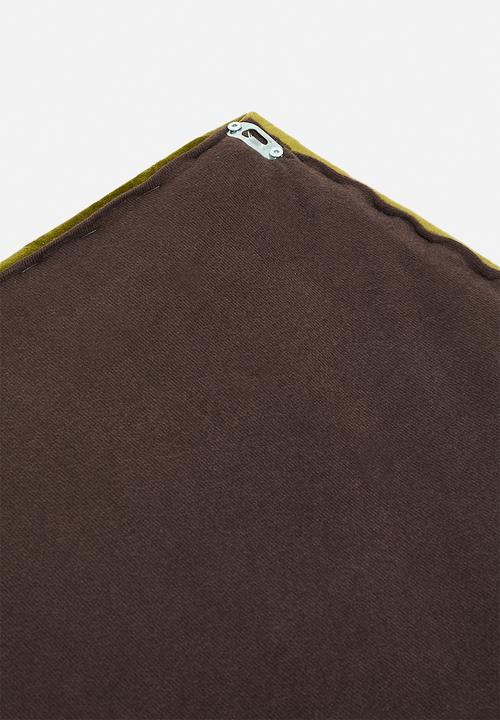 Sixth Floor - Lisbon velvet headboard - moss
