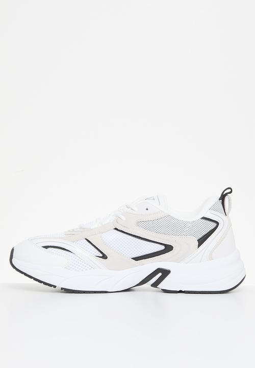 Calvin Klein - Retro tennis su-mesh- Bright White/Black