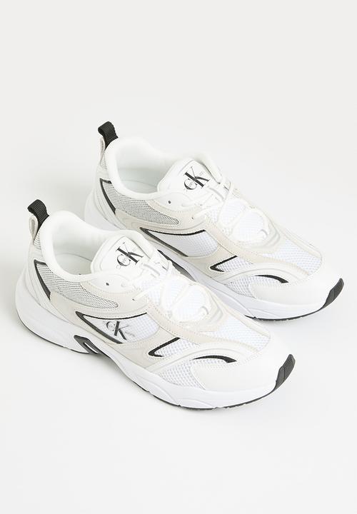 Calvin Klein - Retro tennis su-mesh- Bright White/Black