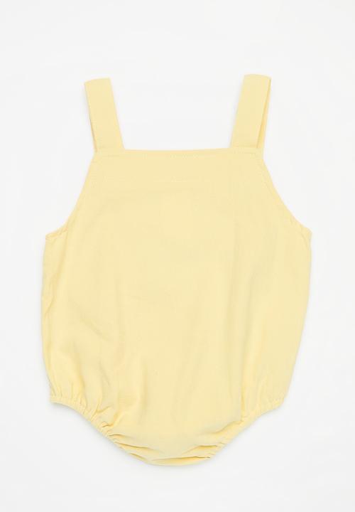 Pop Candy - Baby boys romper - yellow