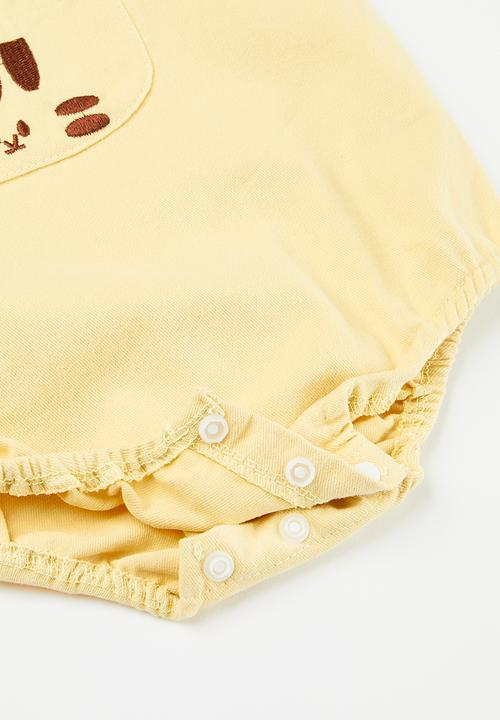 Pop Candy - Baby boys romper - yellow