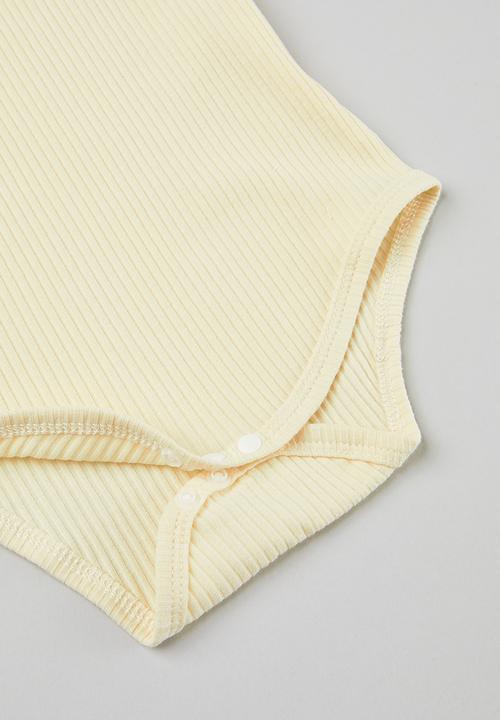 Pop Candy - Baby frilled bodyvest set - stone