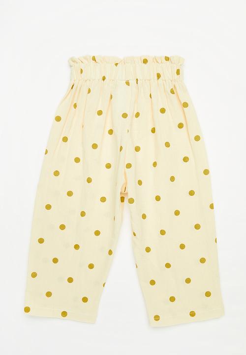 Pop Candy - Paperbag pants - beige