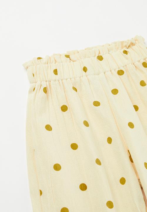 Pop Candy - Paperbag pants - beige