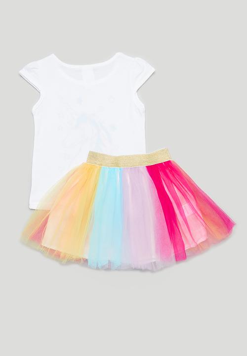 Pop Candy - Tutu skirt and tee set - multi