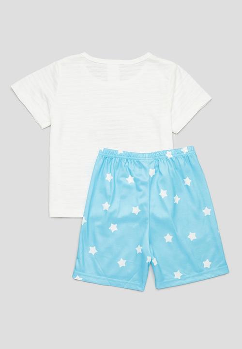 Pop Candy - Printed pj set - blue & white