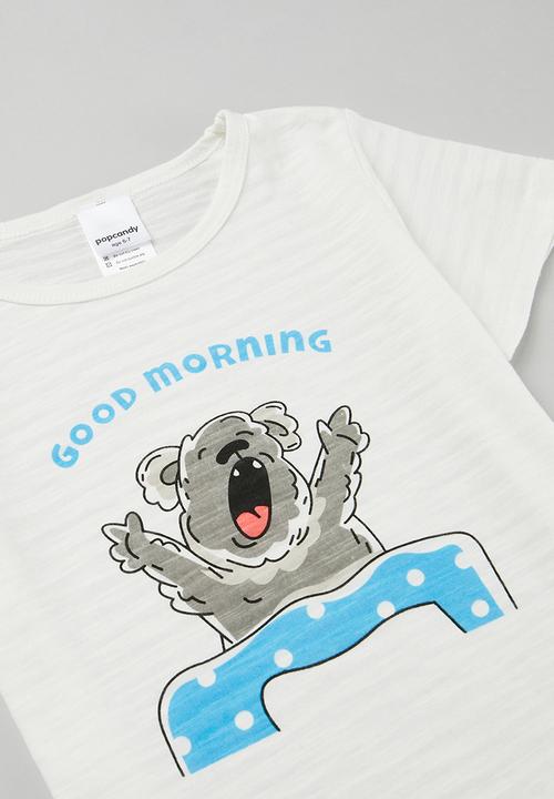 Pop Candy - Printed pj set - blue & white