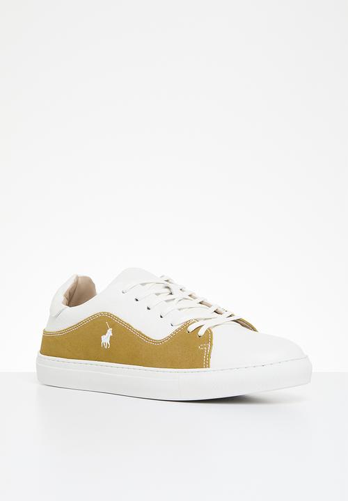 POLO - Mens fashion curve side flash sneaker - yellow
