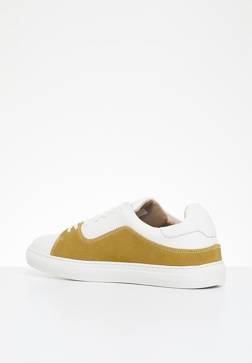 POLO - Mens fashion curve side flash sneaker - yellow