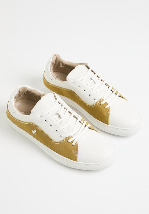 POLO - Mens fashion curve side flash sneaker - yellow