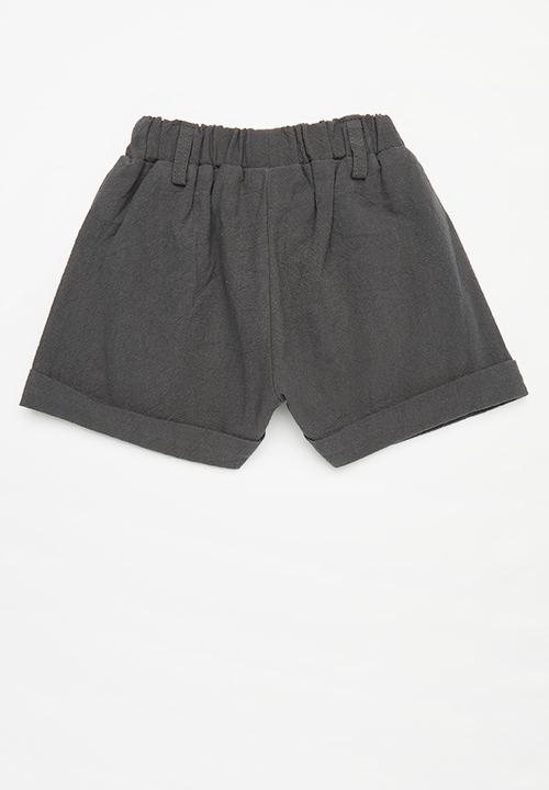 Pop Candy - Elasticated shorts - dark grey