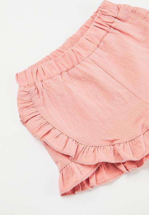 Pop Candy - Frilled shorts - pink