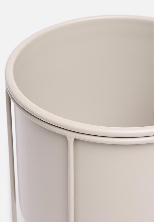 H&S - Aria planter set of 2 - sand brown
