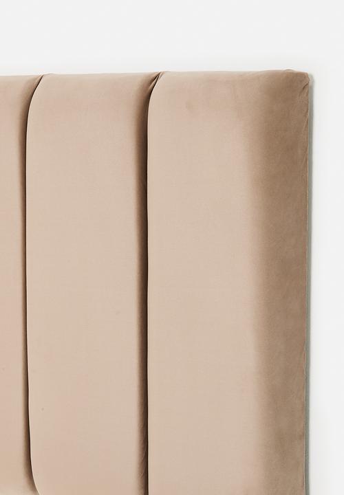 Sixth Floor - Helsinki velvet headboard - neutral