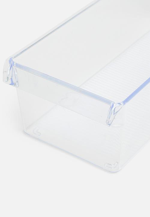 Excellent Houseware - Slide in perspex organiser - clear