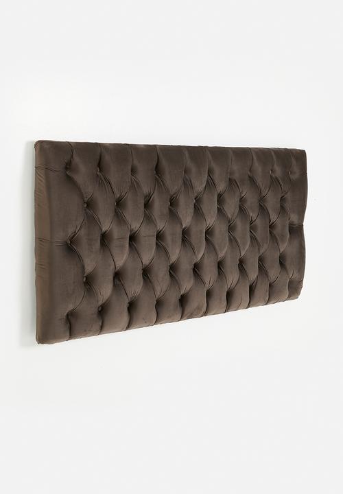 Sixth Floor - Florence velvet headboard - charcoal