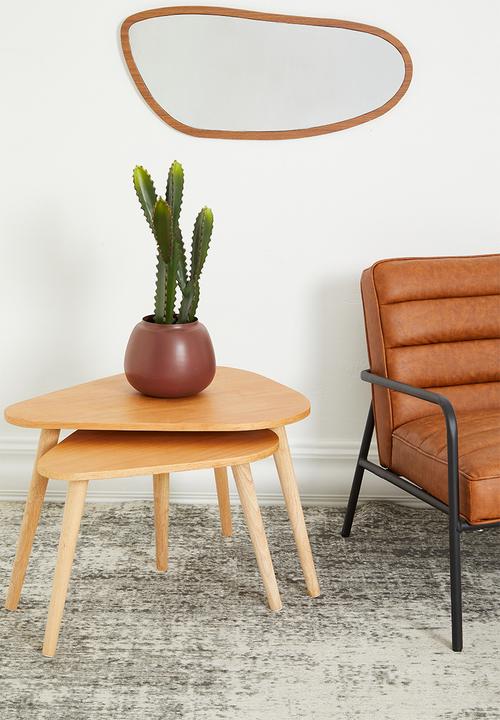 Sixth Floor - Olivia organic nested tables set of 2 - natural