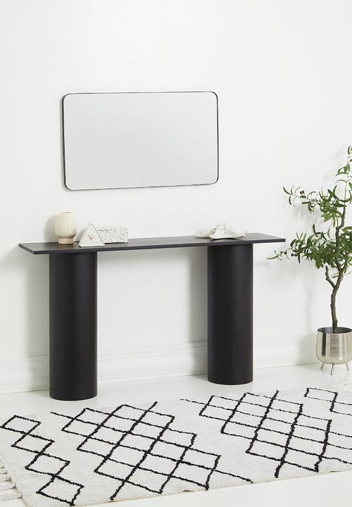 Sixth Floor - James column leg console - black
