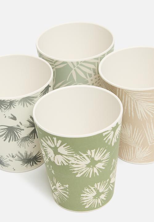 Excellent Houseware - Topaz outdoor cup set of 4 - multi