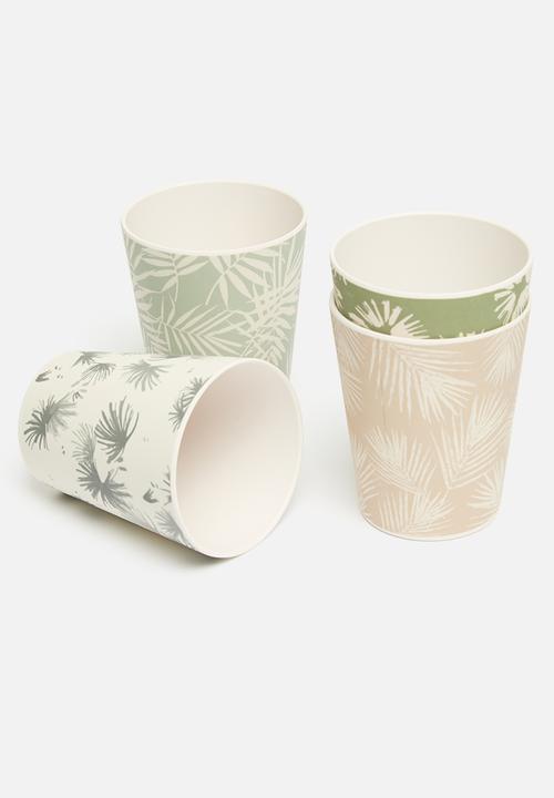 Excellent Houseware - Topaz outdoor cup set of 4 - multi