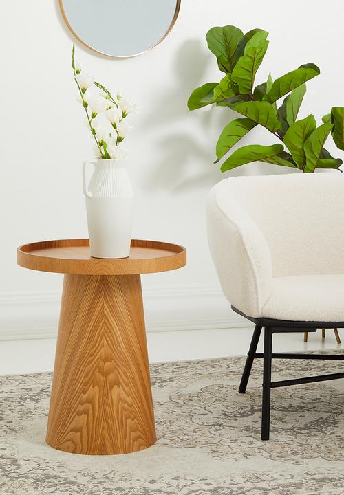 Sixth Floor - Charlotte 2 in 1 side table with removable tray - natural