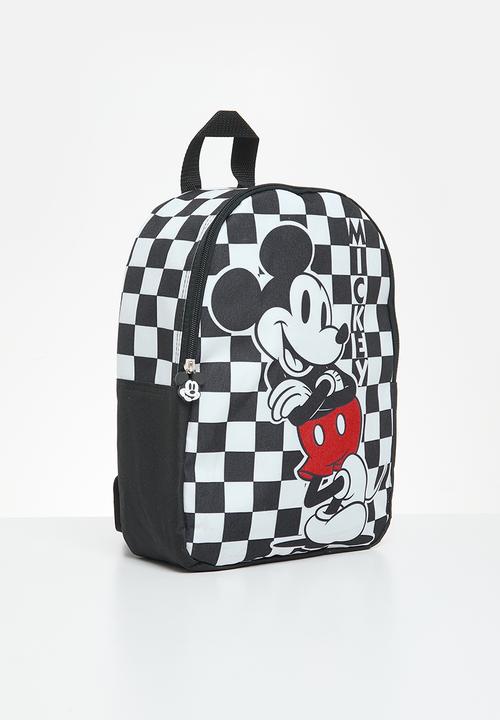 Pop Candy - Mickey Mouse checker backpack - black & white