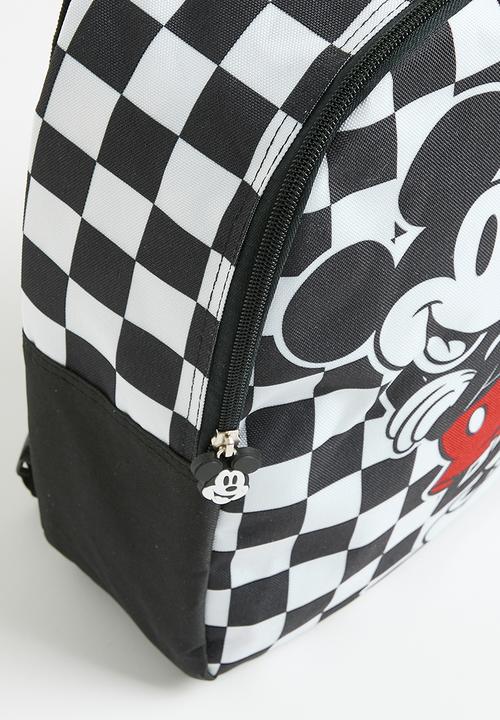 Pop Candy - Mickey Mouse checker backpack - black & white
