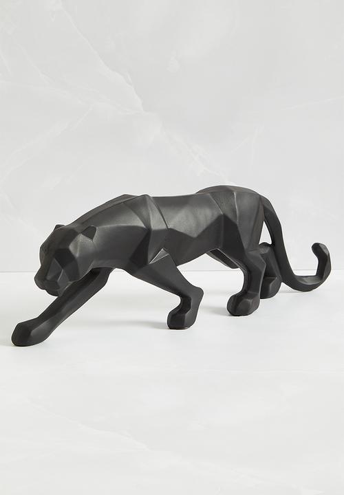 H&S - Geometric panther object - black