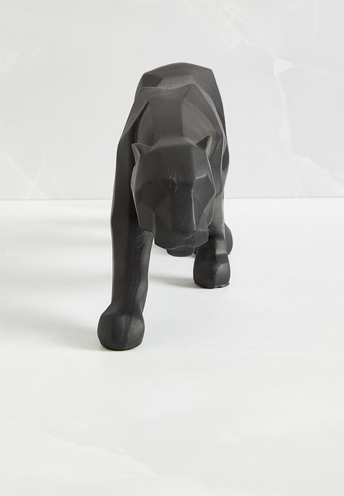 H&S - Geometric panther object - black
