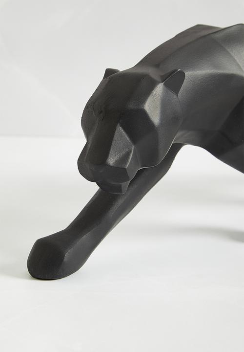 H&S - Geometric panther object - black