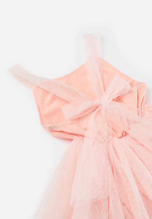 Pop Candy - Bowknot romper dress - pink