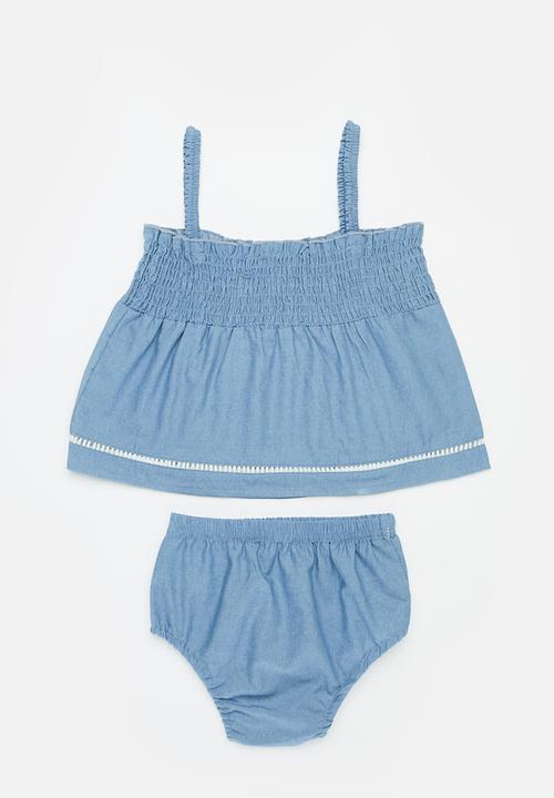 Pop Candy - Top and bloomer set - blue