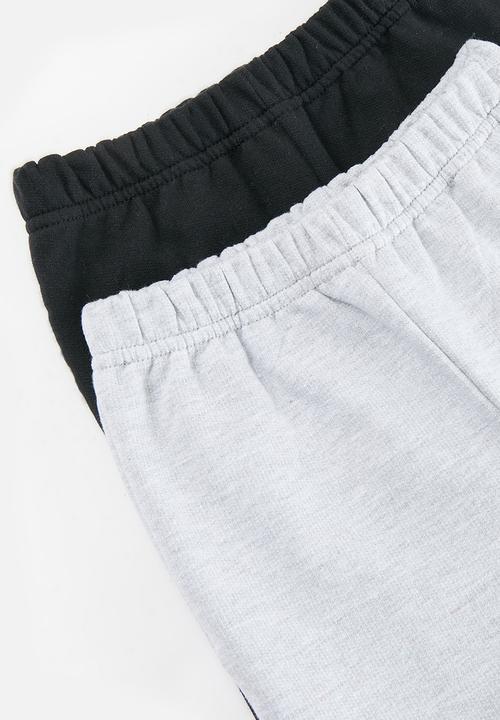 Pop Candy - 2 Pack joggers - black and grey