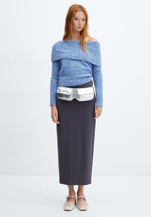 MANGO - Sweater tuttu - mid blue