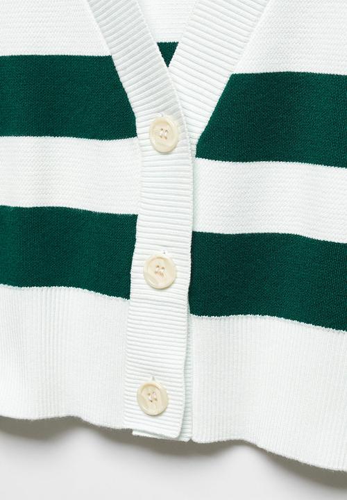 MANGO - Cardigan Atram - Green