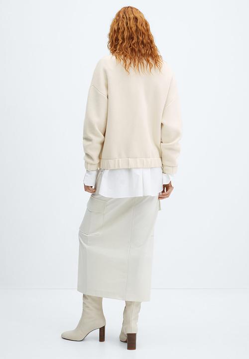 MANGO - Coat Grandes - Light Beige