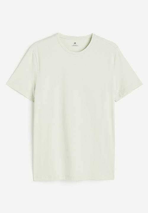 H&M - Slim fit round-necked t-shirt - green
