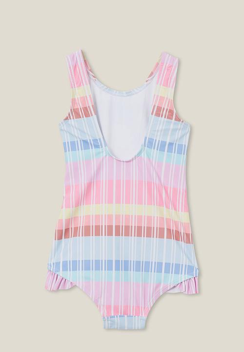 Cotton On - Remi one piece - vanilla/rainbow pastel
