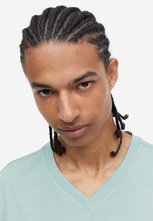 H&M - Regular fit V-neck T-shirt - turquoise