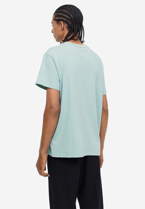 H&M - Regular fit V-neck T-shirt - turquoise