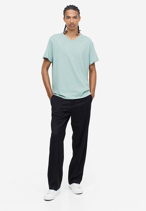 H&M - Regular fit V-neck T-shirt - turquoise