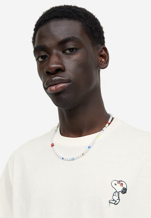 H&M - Regular fit T-shirt - cream 