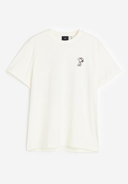H&M - Regular fit T-shirt - cream 