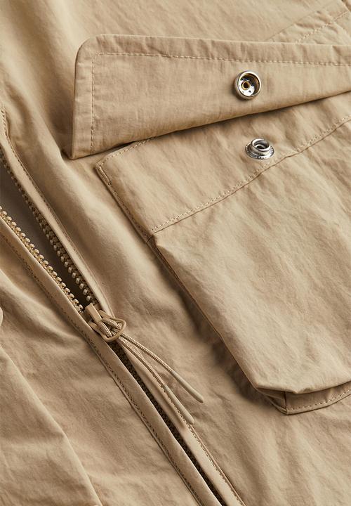 H&M - Loose fit nylon cargo gilet - beige