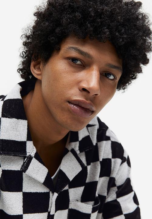 H&M - Relaxed fit terry shirt - black
