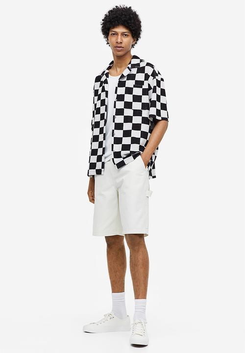 H&M - Relaxed fit terry shirt - black