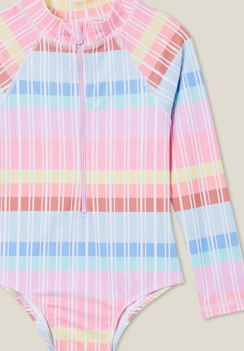 Cotton On - Lydia one piece - vanilla/rainbow pastel