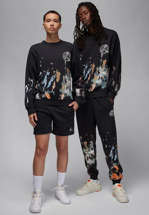 Nike - Jordan flt artst flc crew sweatshirt - black